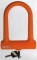 ART.LU 15 O Lucchetto ad arco Fixed Lock in silicone arancione 76 mm. x 128 mm